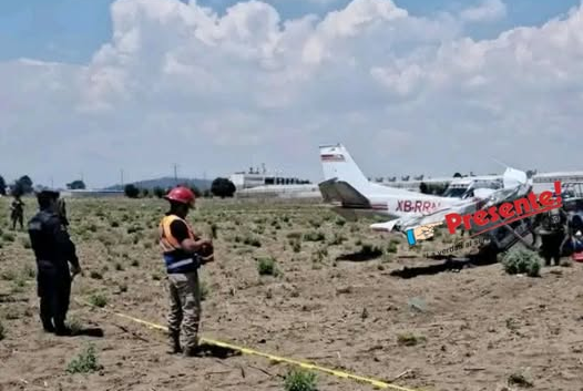 Cae avioneta cerca de aeropuerto “Hermanos Serdan”, tres fallecidos y un sobreviviente.