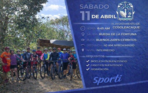 ¿Listos para rodar, disfrutar y sumar kilómetros? Este sábado 11 de abril, únete a compartir la ruta y la pasión por el ciclismo.