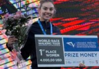 La marchista mexicana Alegna González se corona con la medalla de oro en Portugal