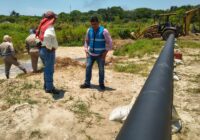Inician trabajos de sustitución en tramo de fugas frecuentes de la línea de 18 pulgadas en el Kilómetro 14