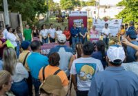 Guillermo Reyes Espronceda da banderazo de inicio a la construcción de puente