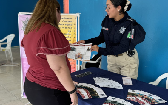 Refuerzan acciones de prevención mediante módulos informativos en colonias prioritarias