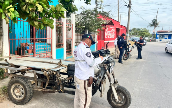 Aseguran 45 motocicletas sin placas durante operativo vial en Coatzacoalcos