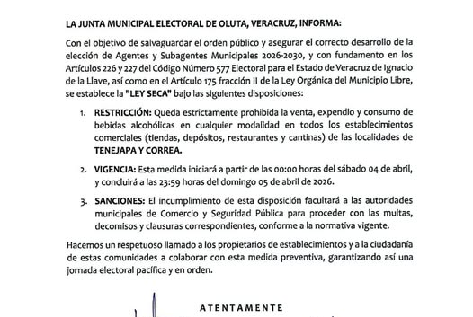 AVISO IMPORTANTE