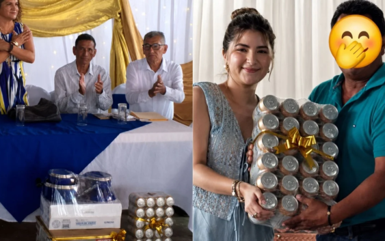 Desata criticas el gobierno de Texistepec: regala planchas de cerveza a maestros