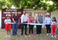Reabren Pedro Miguel Rosaldo y Sonia Marie comedor comunitario en la colonia Miguel Hidalgo