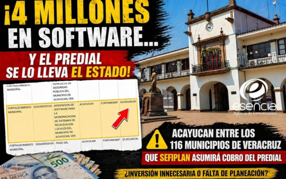 Cuestionan inversión de 4 millones en software tras ceder cobro del predial al Estado