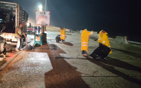 Gobierno de Coatzacoalcos concentra atención en puntos críticos tras intensas lluvias por la Tormenta Tropical Boris