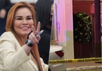 Dejan corona fúnebre en casa de Paola Gárate, diputada del PRI: ‘Alito’ responsabiliza a Morena por amenaza