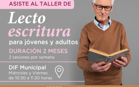 Abre DIF Coatzacoalcos taller de lecto – escritura para jóvenes y adultos