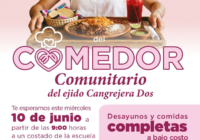 Gobierno municipal y DIF, tercer comedor comunitario ahora en el ejido Cangrejera Dos Gobierno municipal y DIF, tercer comedor comunitario ahora en el ejido Cangrejera Dos