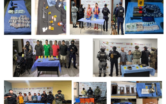 Como resultado de 33 cateos, 32 personas fueron detenidas en 23 municipios de Veracruz