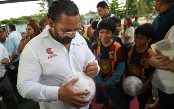 “Que ruede el balón”: inauguran canchas rehabilitadas del Mundial Social 2026 en Coatzacoalcos