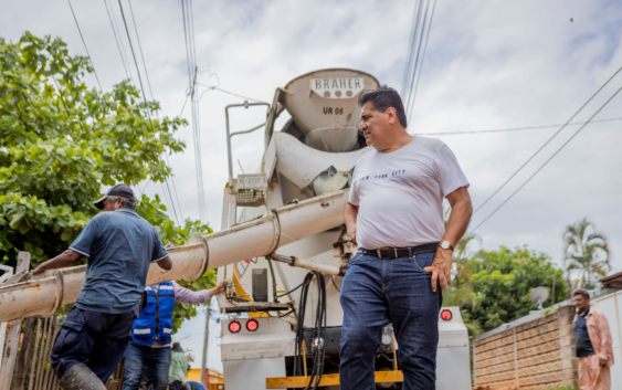 Realiza supervision de obras el alcalde Jesús Manuel Garduza