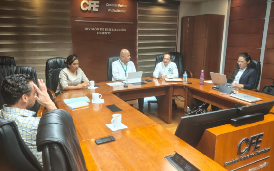 Cirilo Vázquez Parissi sostiene reunión de trabajo con la CFE para fortalecer proyectos de electrificación