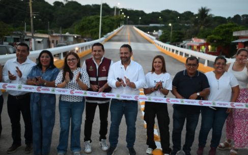 Pedro Miguel Rosaldo reabre el Puente de la Avenida Uno tras su rehabilitación integral