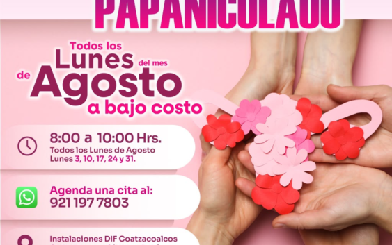 Acerca DIF Coatzacoalcos estudios de Papanicolaou todos los lunes de agosto