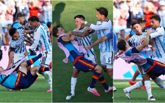 Leandro Paredes y Gavi protagonizan bronca tras la final del Mundial 2026