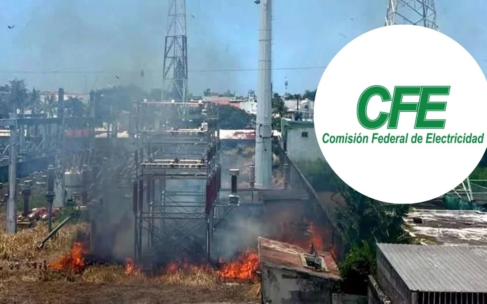 CFE descarta daños en la red eléctrica y apagones tras incendio en subestación de Veracruz