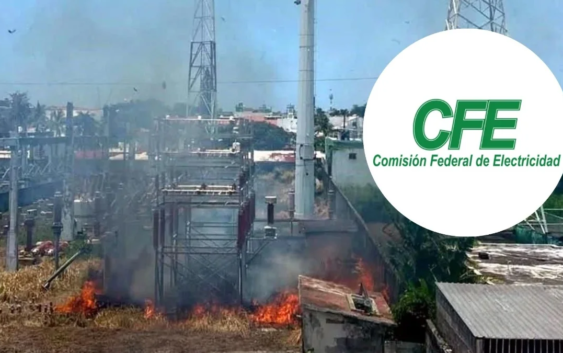 CFE descarta daños en la red eléctrica y apagones tras incendio en subestación de Veracruz